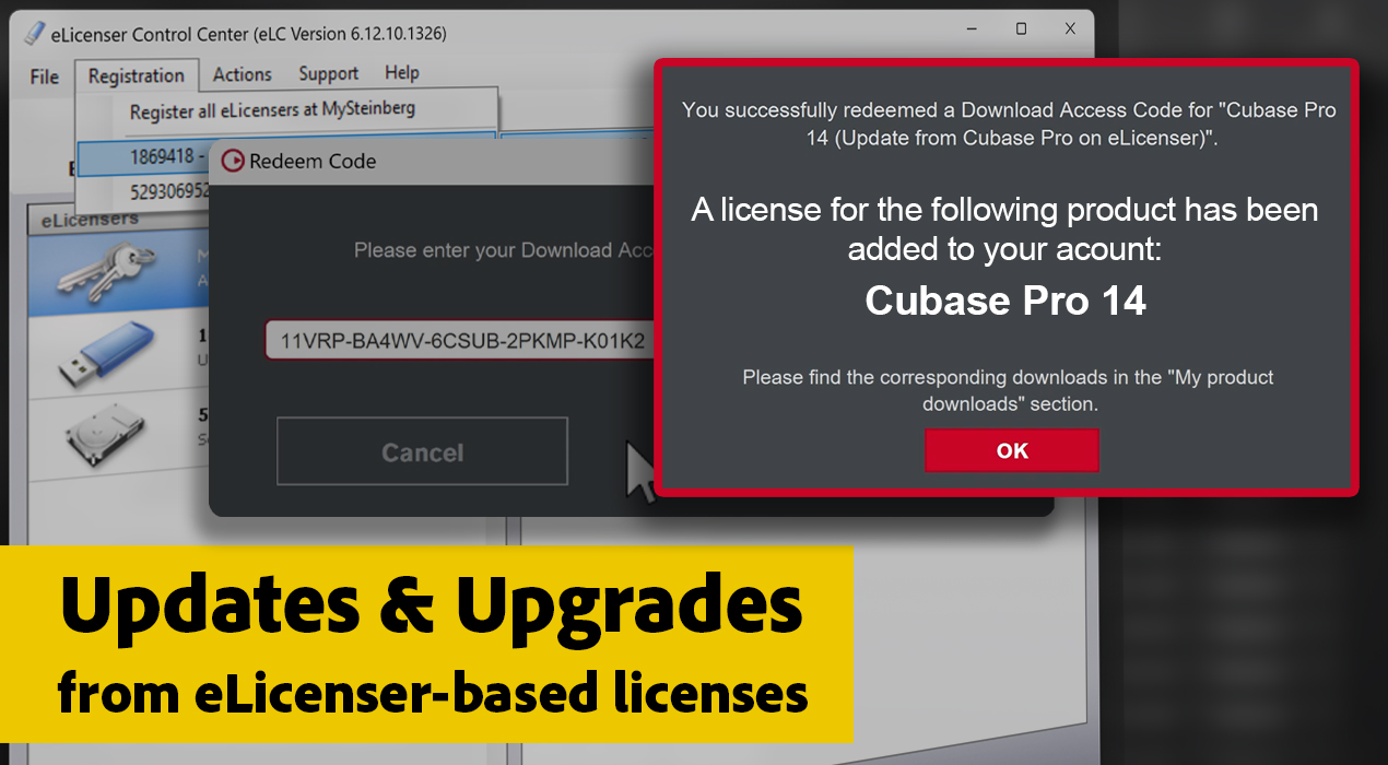 Video Thumbnail Upgrades from eLicenser-based licenses