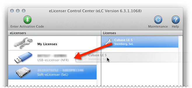 Transferring licenses from Soft-eLicenser to USB-eLicenser 